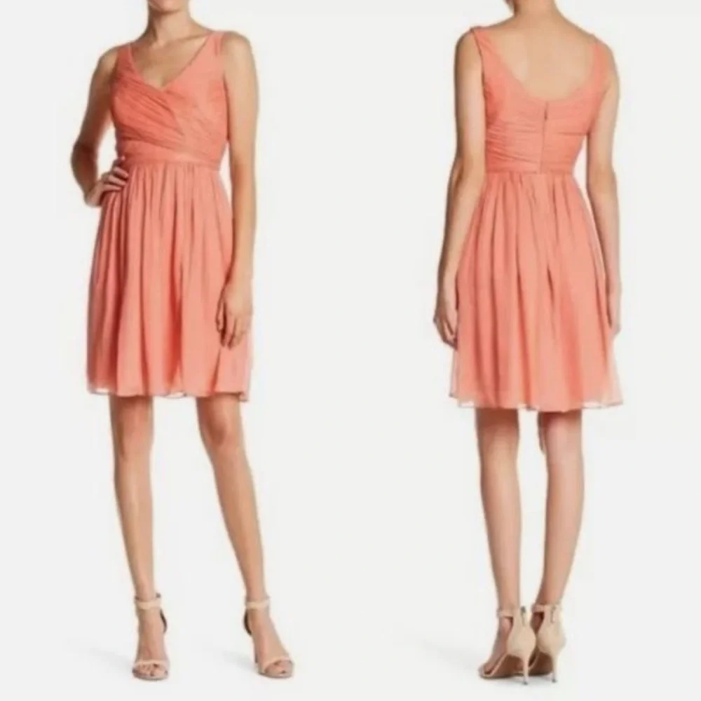 J. Crew 100%‎ Silk above the knee sleeveless textured formal dress Sz 00